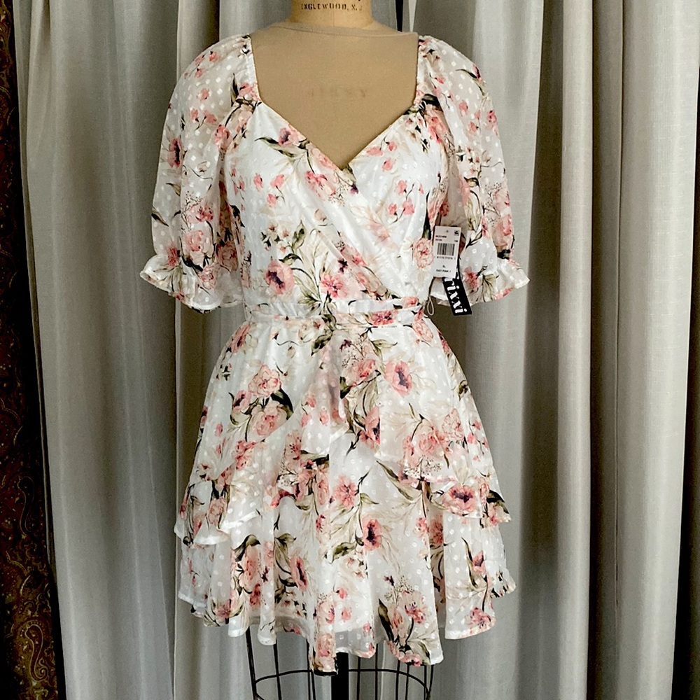 Floral  junior mini dress